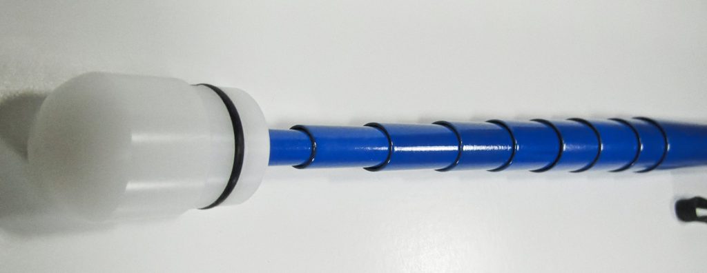 48 Inch Blue Cane With Standard Tip Shown Partly Extended
