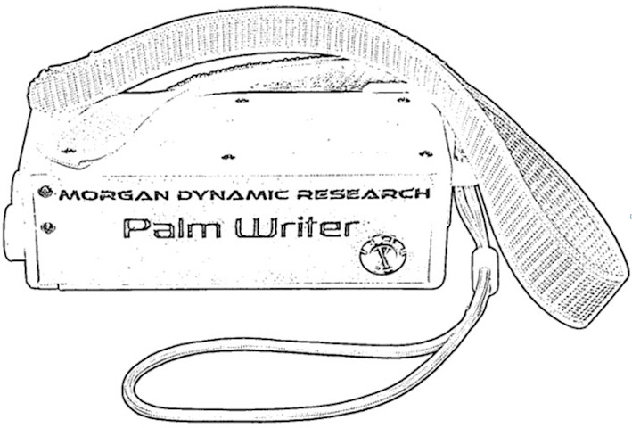 Second Generation Palm Writer Line Drawing